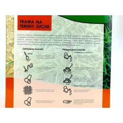 Biopon 2 kg Trawa mieszanka traw na tereny suche Odporna na suszę Zielona oaza