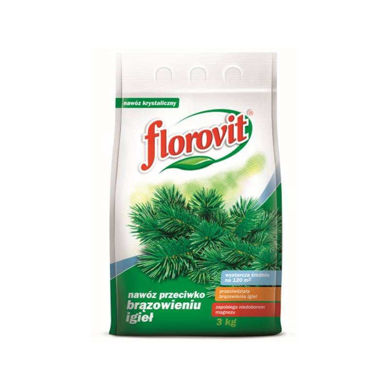 Florovit 3kg Magnezowy nawóz ogrodniczy przeciwko brązowieniu igieł